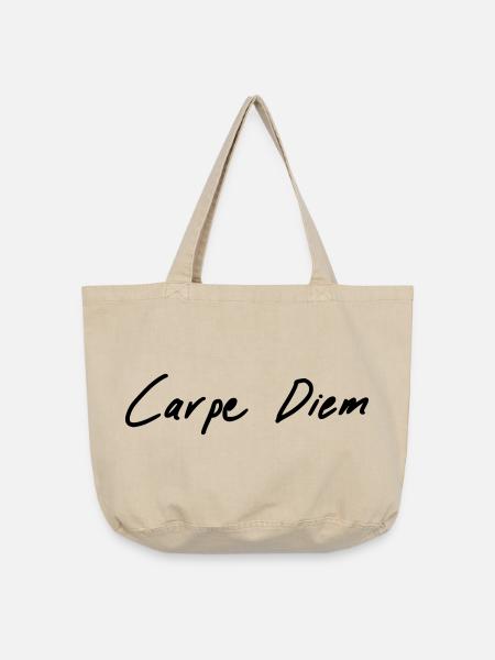 carpe diem - Vintage-Washed Shopper - Vintage Sand