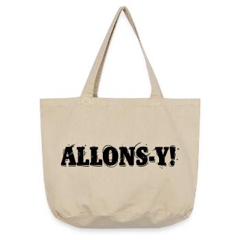 Allons-y! - Vintage-washed Shopper - vintage sand  - Front