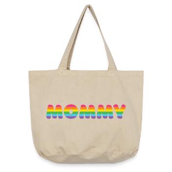 LGBTQ+ Mommy - Vintage-washed Shopper - vintage sand  - Front