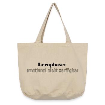Lernphase: emotional nicht verfügbar - Vintage-Washed Shopper - Vintage Sand  - Vorne