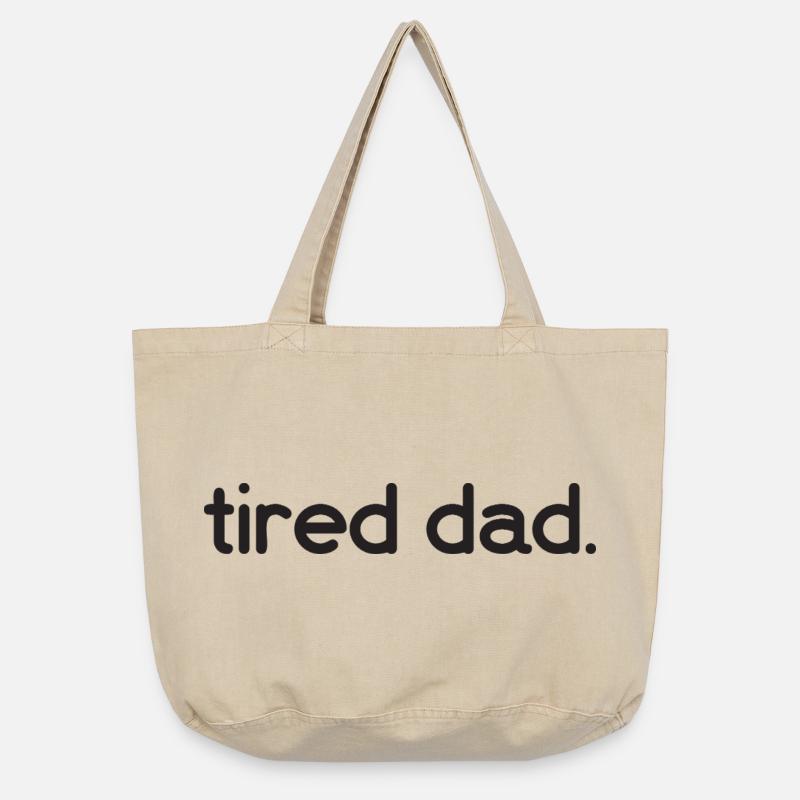 Tired Dad - Vintage-washed Shopper - vintage sand 
