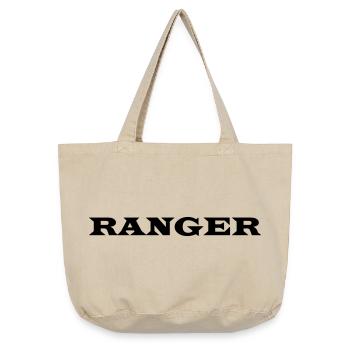RANGER - Sac cabas vintage délavé - sable vintage  - Devant
