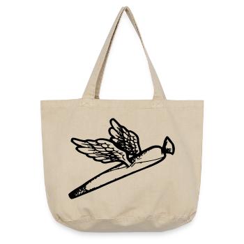 We fly so High - Vintage-washed Shopper - vintage sand  - Front