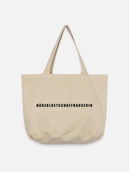 Härzbluetschaffhauserin Kanton Schaffhausen - Vintage-Washed Shopper - Vintage Sand