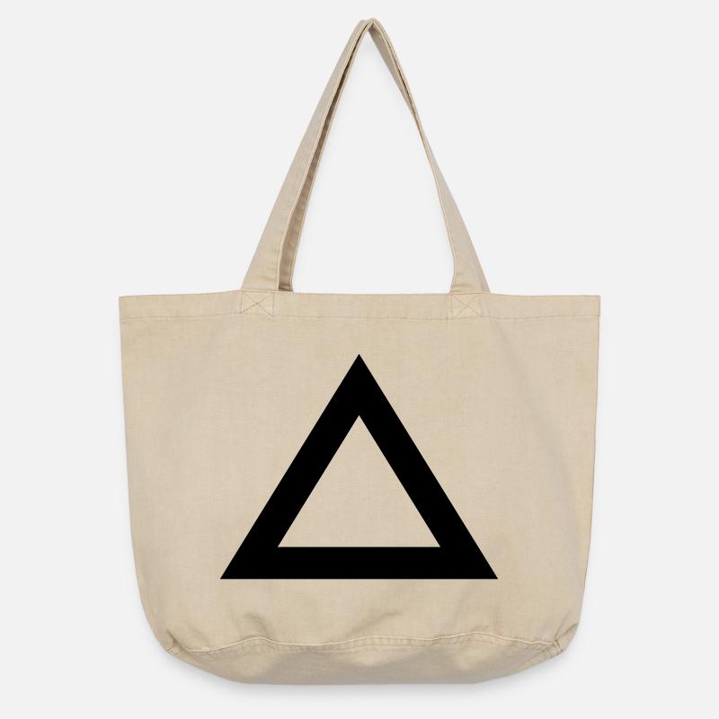 Dreieck Rand - Vintage-Washed Shopper - Vintage Sand
