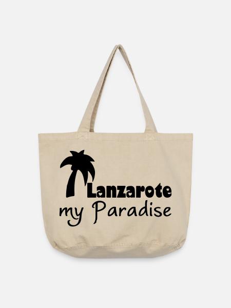 Lanzarote Paradise Urlaub Geschenk - Vintage-Washed Shopper - Vintage Sand