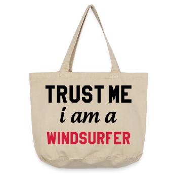 Planche à voile / Véliplanchiste / Windsurf / - Sac cabas vintage délavé - sable vintage  - Devant