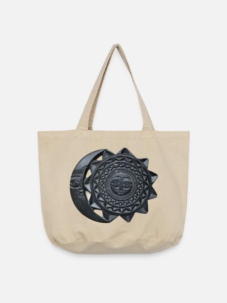 Sonne und Mond der Inka - Vintage-Washed Shopper - Vintage Sand