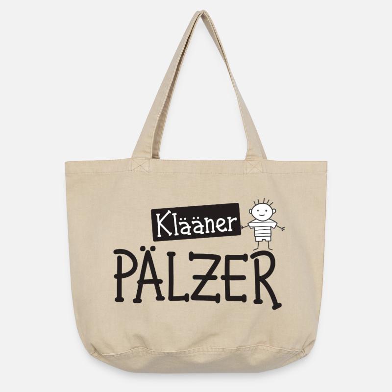 Klääner Pälzer Kinderdesign - Pfälzer Junge - Vintage-washed Shopper - vintage sand 