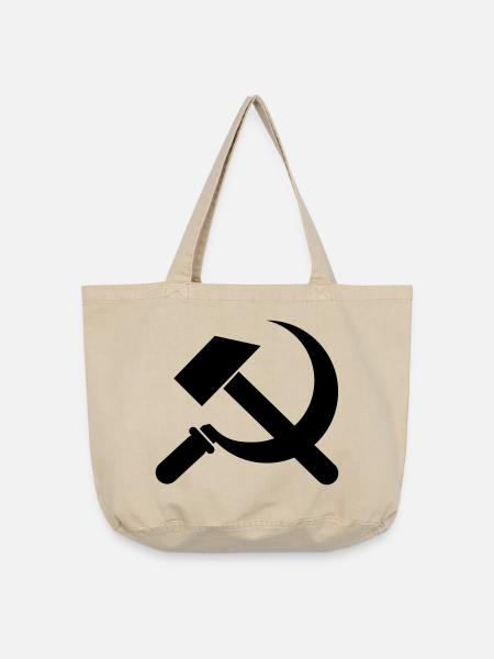 Kommunismus - Vintage-Washed Shopper - Vintage Sand