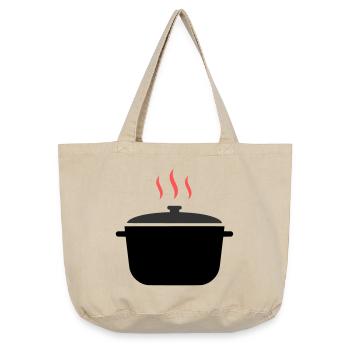 Kochtopf Dampf Kochen - Vintage-Washed Shopper - Vintage Sand  - Vorne