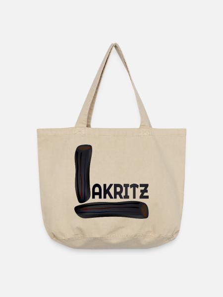 Lakritz Süßigkeiten - Vintage-Washed Shopper - Vintage Sand