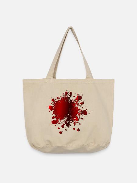BLUTFLECKEN KOSTÜM BLUT - Vintage-Washed Shopper - Vintage Sand