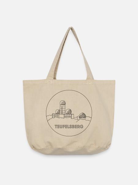 Teufelsberg Berlin - Vintage-Washed Shopper - Vintage Sand