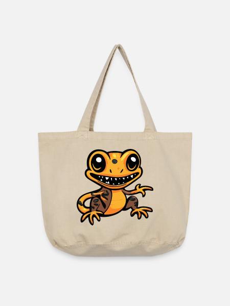 Echse Halloween Comic Lustig - Vintage-Washed Shopper - Vintage Sand