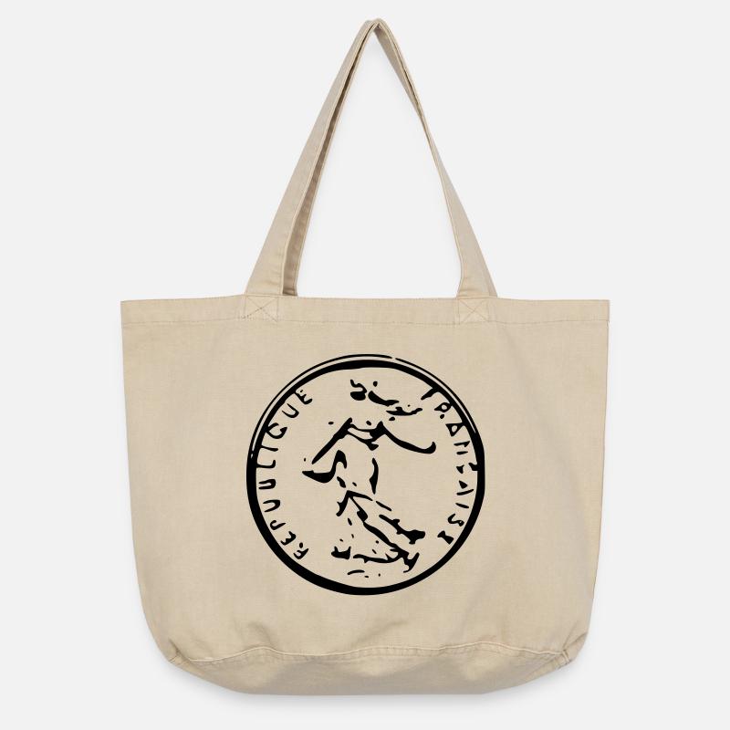 Let Franc - Vintage-washed Shopper - vintage sand 
