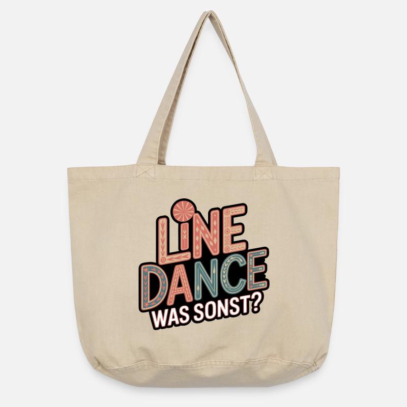 Line Dance What else? - Vintage-washed Shopper - vintage sand
