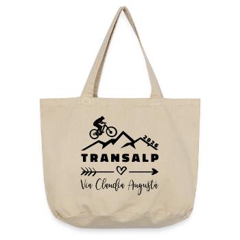 Transalp 2026 - Fahrrad - Via Claudia Augusta - Vintage-Washed Shopper - Vintage Sand  - Vorne