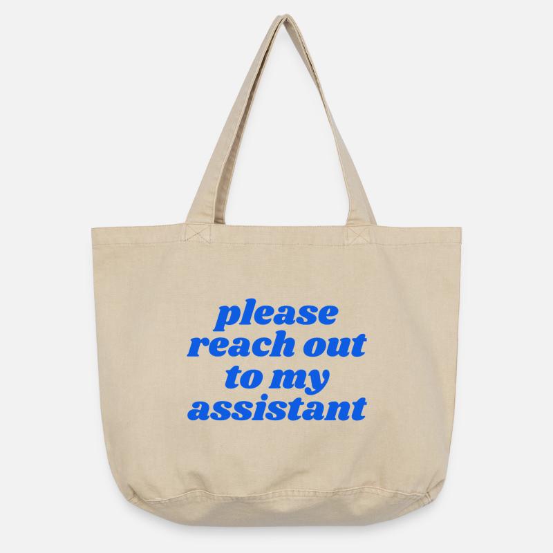 Merci de contacter mon assistant - Sac cabas vintage délavé - sable vintage