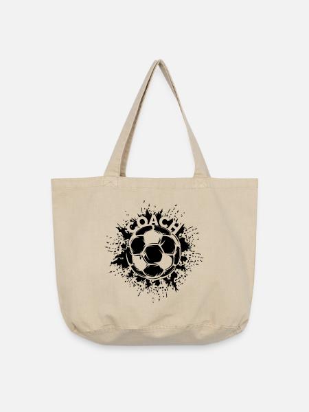 Coach Fußball Explosion Trainerlogo Mannschaft - Vintage-Washed Shopper - Vintage Sand