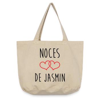 Hochzeitstag – Jasmine-Hochzeit (66 Jahre) - Vintage-Washed Shopper - Vintage Sand  - Vorne