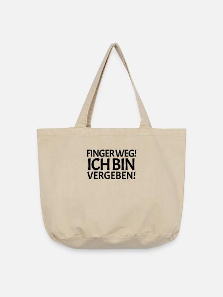 Vergeben Spruch - Vintage-Washed Shopper - Vintage Sand