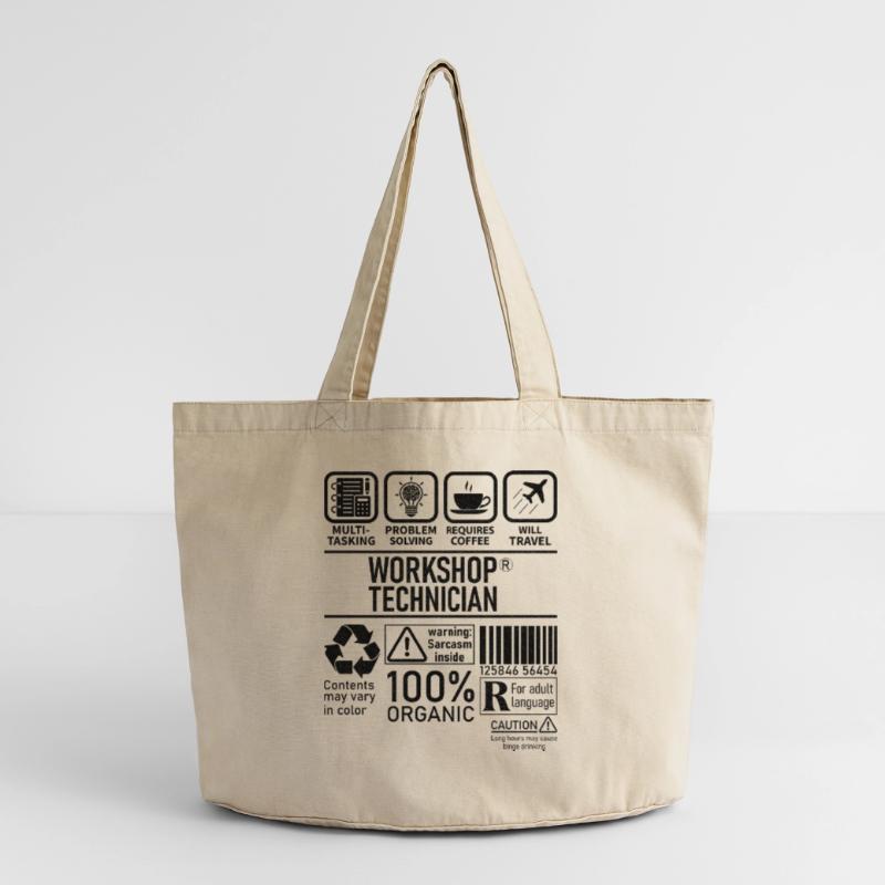 Workshop Technician multi tasking problem solving Vintage-Washed Shopper