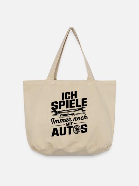 Autofan - Kfz-Mechaniker - Vintage-Washed Shopper - Vintage Sand