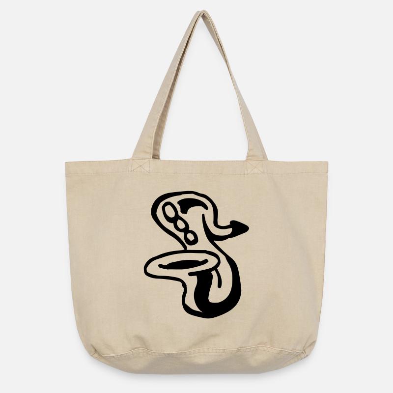 Saxophone - Sac cabas vintage délavé - sable vintage 