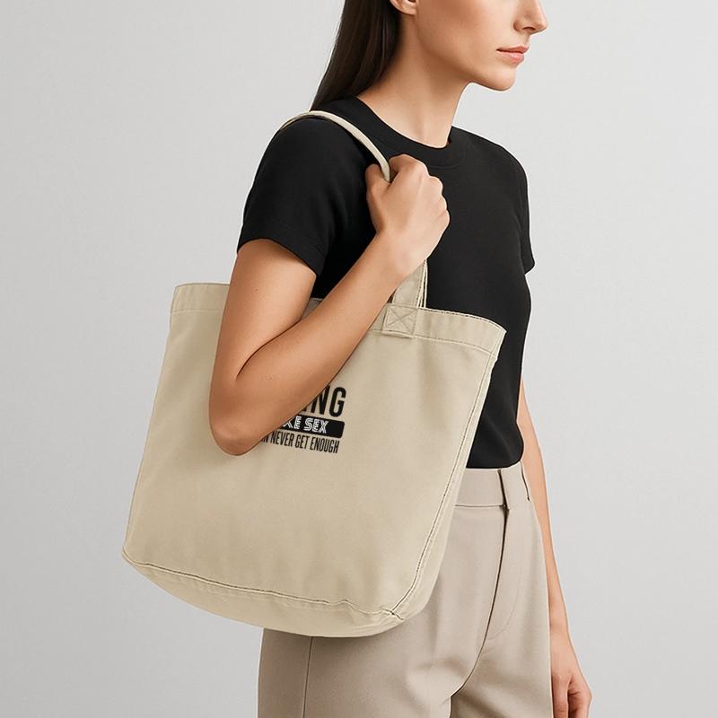 Coding Statement – Provocative Developer Design Vintage-washed Shopper
