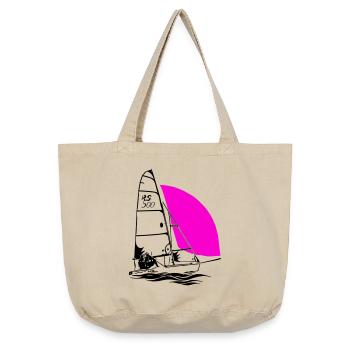 RS 500 Sailing dinghy regatta sailing sailing coloured - Vintage-washed Shopper - vintage sand  - Front