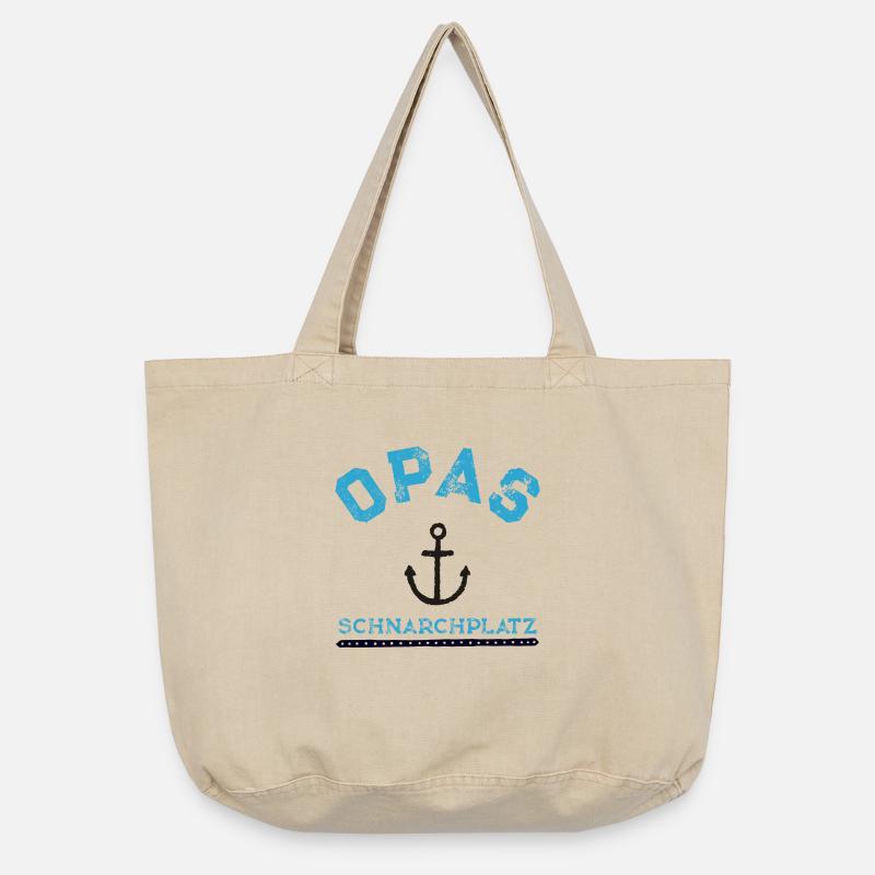 Opas Schnarchplatz - Vintage-Washed Shopper - Vintage Sand 