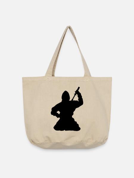 Ninja japanischer Spion oder Attentäter - Vintage-Washed Shopper - Vintage Sand