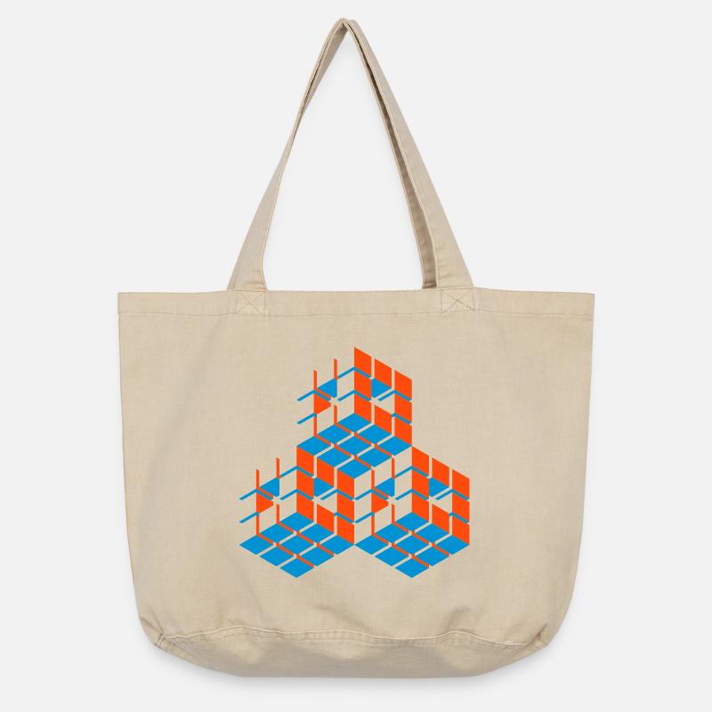 Cubes - Vintage-Washed Shopper - Vintage Sand
