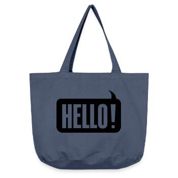 Hello! - Vintage-Washed Shopper - Vintage Denim - Vorne