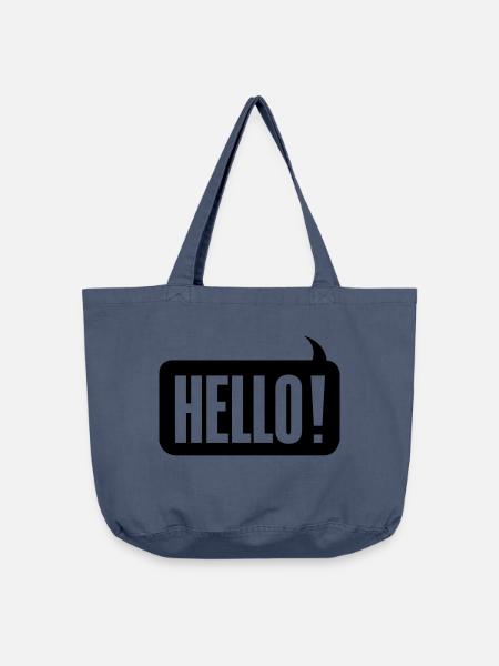 Hello! - Vintage-Washed Shopper - Vintage Denim