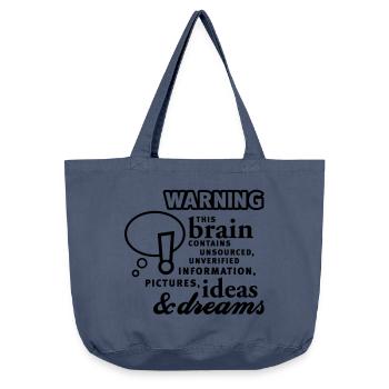 Brain - content - Hirn - Inhalt - 1C - Vintage-Washed Shopper - Vintage Denim - Vorne