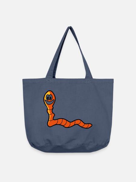 Regenwurm Wurm - Vintage-Washed Shopper - Vintage Denim