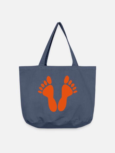 Füße - Vintage-Washed Shopper - Vintage Denim