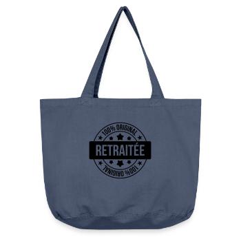 Ruhestand / Rentner / Rentnerin / Rente - Vintage-Washed Shopper - Vintage Denim - Vorne
