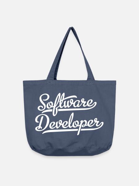 Software Developer - Vintage-Washed Shopper - Vintage Denim