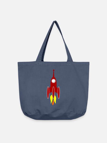 Rakete - Vintage-Washed Shopper - Vintage Denim