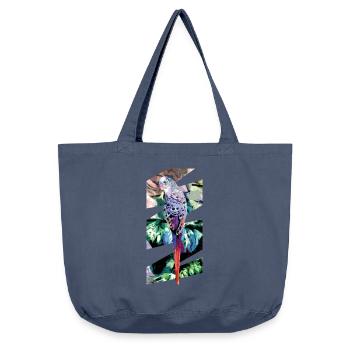 Wellensittich - Vintage-Washed Shopper - Vintage Denim - Vorne