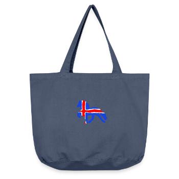 Isländer+Flagge - Vintage-Washed Shopper - Vintage Denim - Vorne