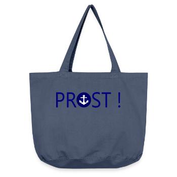 Bier trinken Bierglas Prost Bierhumpen Bierkrug - Vintage-Washed Shopper - Vintage Denim - Vorne