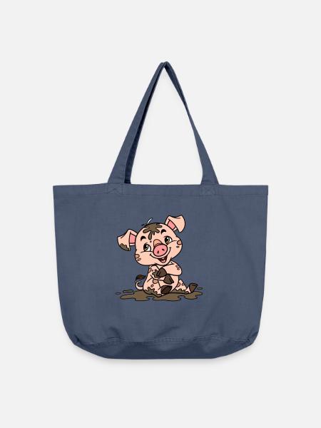 Dreckige Sau - Vintage-Washed Shopper - Vintage Denim