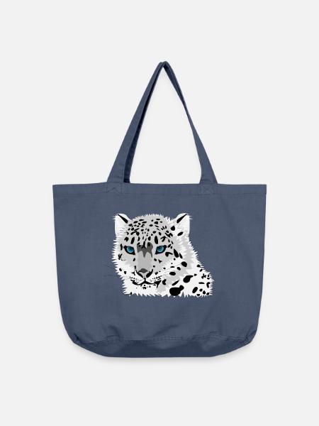 Schneeleopard - Vintage-Washed Shopper - Vintage Denim
