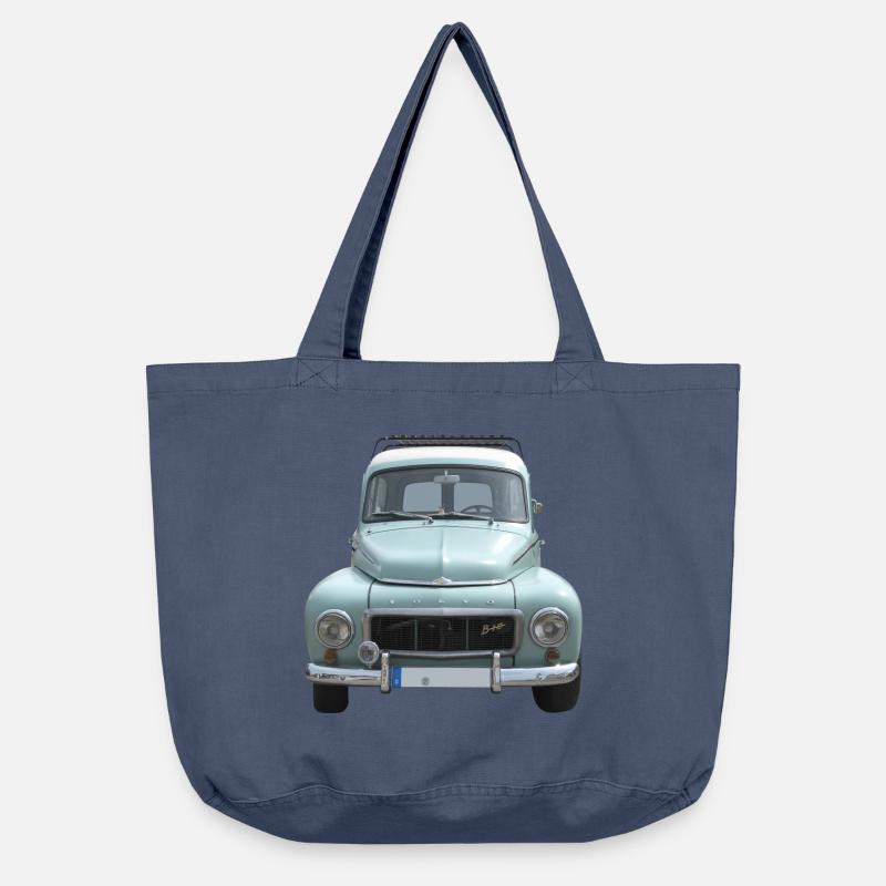 Buckelvolvo Oldtimer - Vintage-Washed Shopper - Vintage Denim