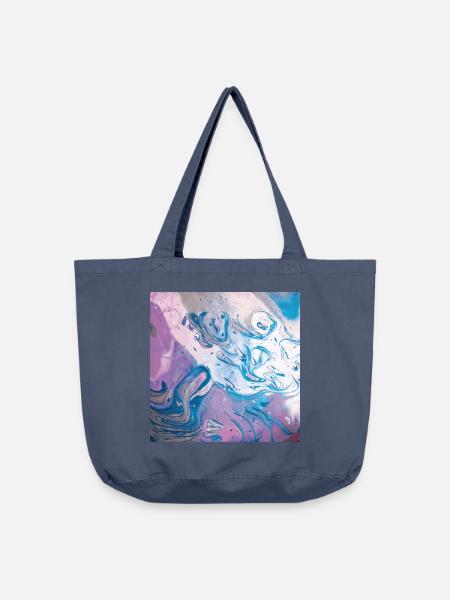 Abstract Space - Vintage-Washed Shopper - Vintage Denim