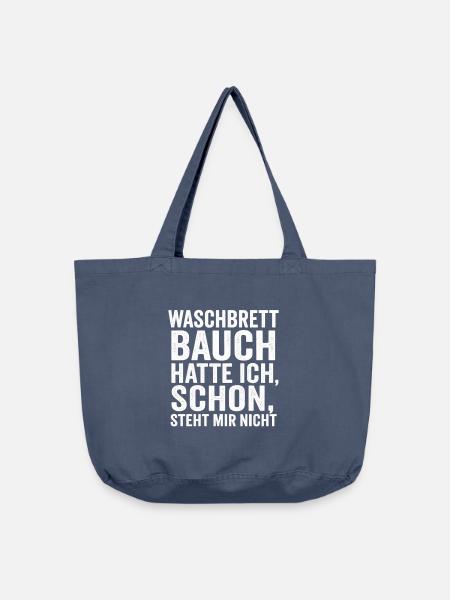 Waschküche Humor Spruch - Vintage-Washed Shopper - Vintage Denim